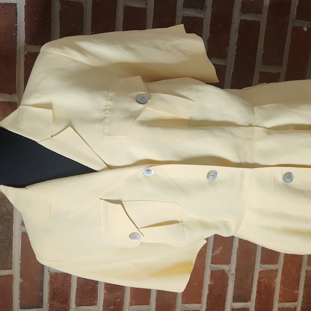 Brooks Brothers Vintage Yellow Button-Down Dress, size 12 - Picture 2 of 7